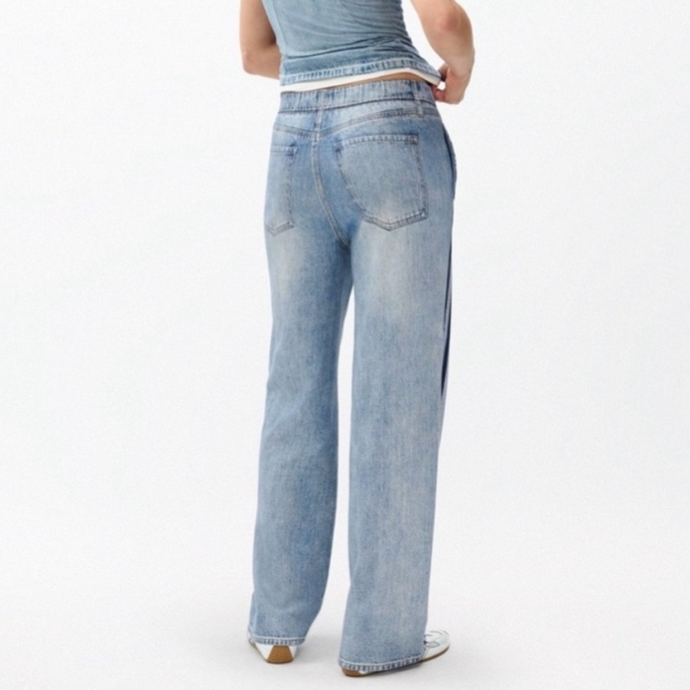 Rag & Bone Miramar Wide Leg Track Jeans Striped Sz XS - Picture 3 of 16